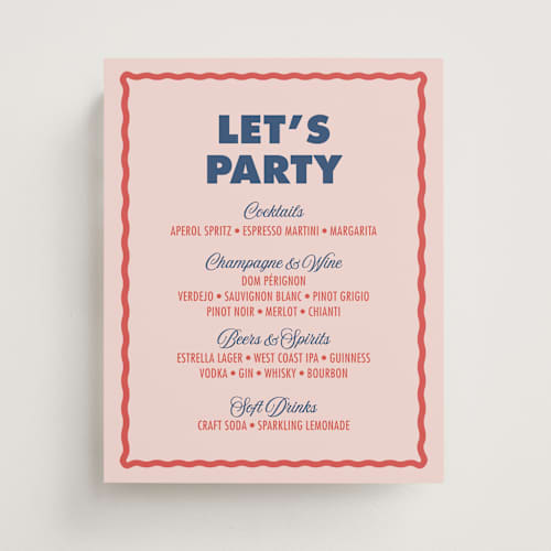 This is a punch wedding signs with standard by chocomocacino called doberge printing on doublethick in 8x10