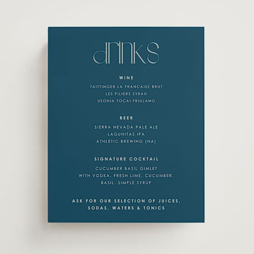 This is a mare wedding signs with standard by flvx studio called essentials printing on doublethick in 8x10