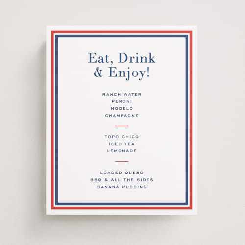 This is a navy graduation party decorations with standard by Megan Davis called study printing on doublethick in 8x10