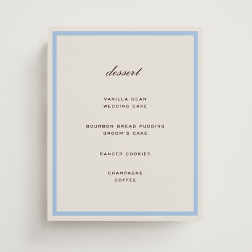 This is a sky wedding signs with standard by Megan Davis called montauk printing on doublethick in 8x10