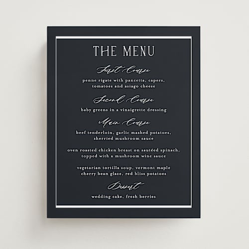 This is a ocean wedding signs with standard by Stacey Meacham called luster printing on doublethick in 8x10