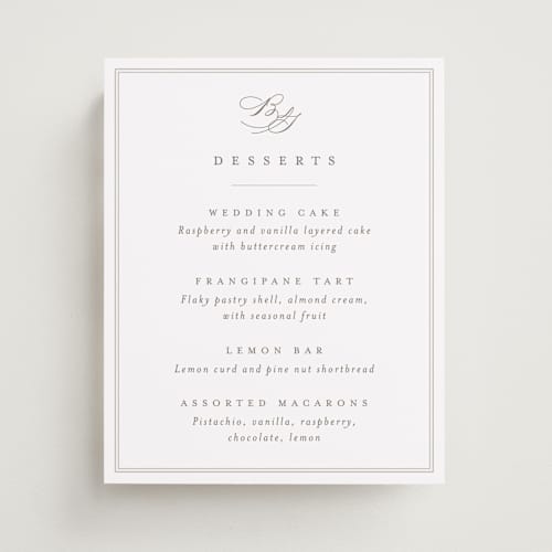 This is a cotton wedding signs with standard by Amy Kross called overlapping printing on doublethick in 8x10