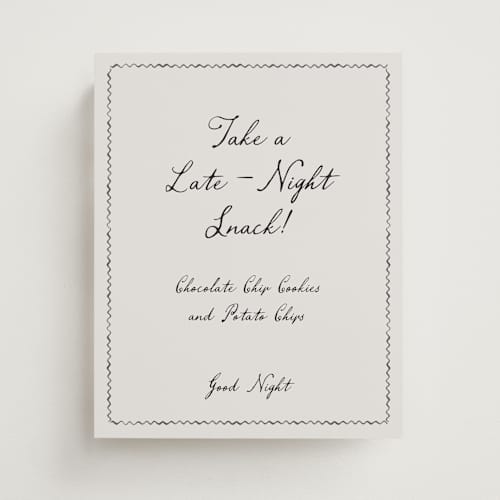 This is a rock wedding signs with standard by Pati Cascino called puglia printing on doublethick in 8x10