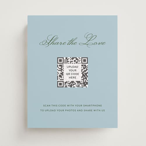 This is a sky wedding signs with standard by Kelly Watkins called solstice printing on doublethick in 8x10