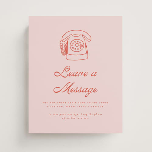 This is a strawberry wedding signs with standard by Morgan Kendall called ring ring printing on doublethick in 8x10