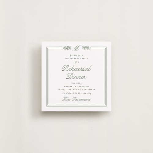 This is a leaf reception cards with standard by Kate Ahn called court printing on signature in 4x4