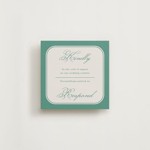 This is a provincial rsvp cards with standard by Kelly Watkins called emerson printing on signature in 4x4