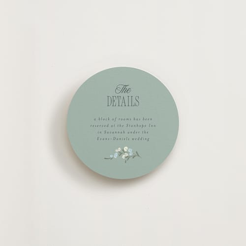 This is a buttermint enclosure cards with standard by Laura Hankins called trailing garden printing on signature in 4x4