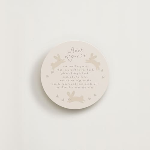 This is a earth insert cards with standard by Jennifer Holbrook called leaping bunnies book request printing on signature in standard
