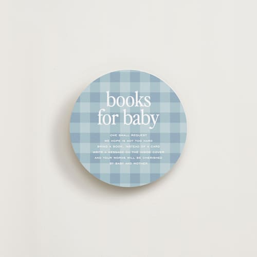 This is a sky insert cards with standard by Kelly Watkins called sweet gingham printing on signature in standard