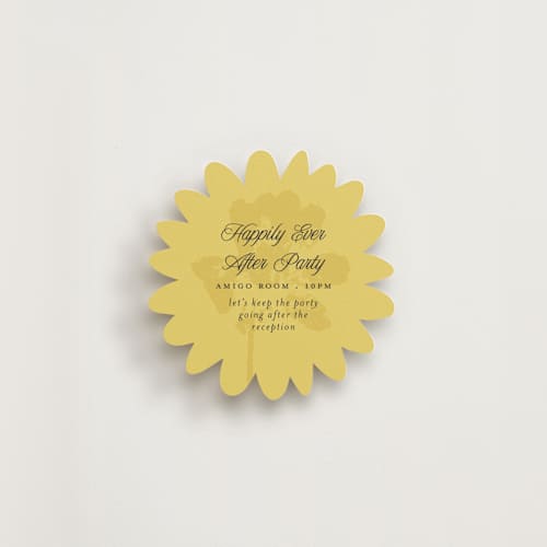 This is a daisy insert cards with standard by Morgan Kendall called bloom printing on signature in standard
