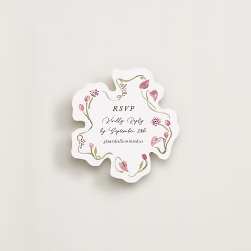 This is a deep blush insert cards with standard by Pati Cascino called barolo printing on signature in standard