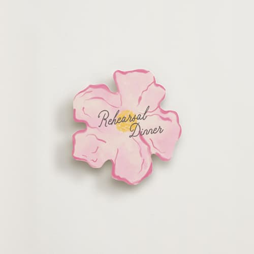This is a petal insert cards with standard by Creo Study called watercolor florals printing on signature in standard