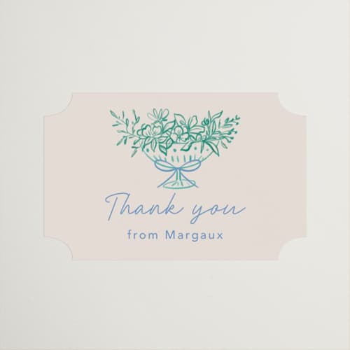 This is a pastel custom stickers with standard by Elly called dining printing on uncoated sticker paper in sticker