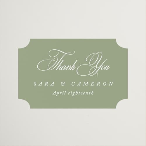 This is a garden wedding favor labels with standard by Kelly Schmidt called greenwood printing on uncoated sticker paper in sticker