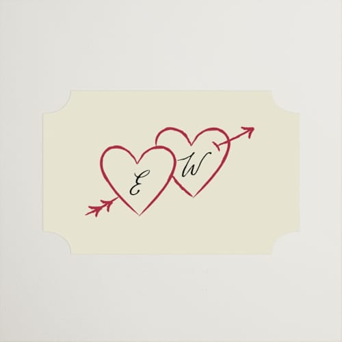 This is a champagne wedding favor labels with standard by Helena Vitto called vintage lovers printing on uncoated sticker paper in sticker