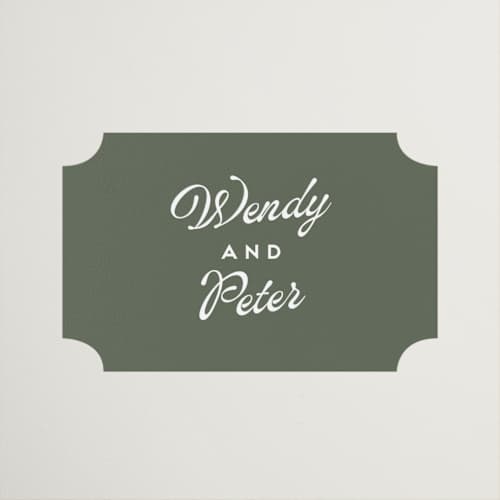 This is a garden wedding favor labels with standard by Snow and Ivy called penumbra printing on uncoated sticker paper in sticker