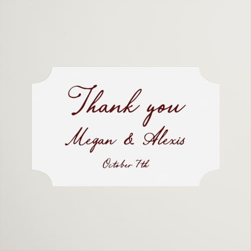 This is a wine wedding favor labels with standard by Cass Loh called handwritten printing on uncoated sticker paper in sticker