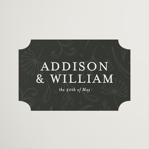This is a cloud wedding favor labels with standard by Pine Street Creative called as if a dream printing on uncoated sticker paper in sticker