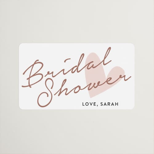 This is a petal custom stickers with standard by Dennis Smith called bridal heart printing on uncoated sticker paper in sticker