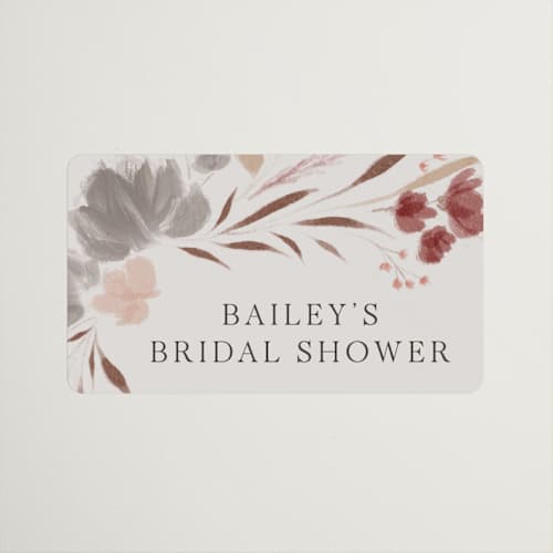 This is a maple leaf custom stickers with standard by Nicoletta Savod called autumn showers printing on uncoated sticker paper in sticker