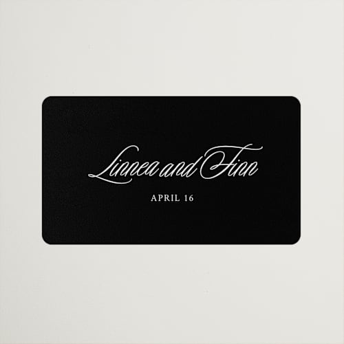 This is a linen wedding favor labels with standard by Cindy Reynolds called sophistique printing on uncoated sticker paper in sticker