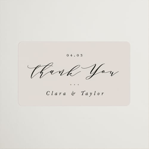 This is a champagne wedding favor labels with standard by Leah Bisch called floral border printing on uncoated sticker paper in sticker
