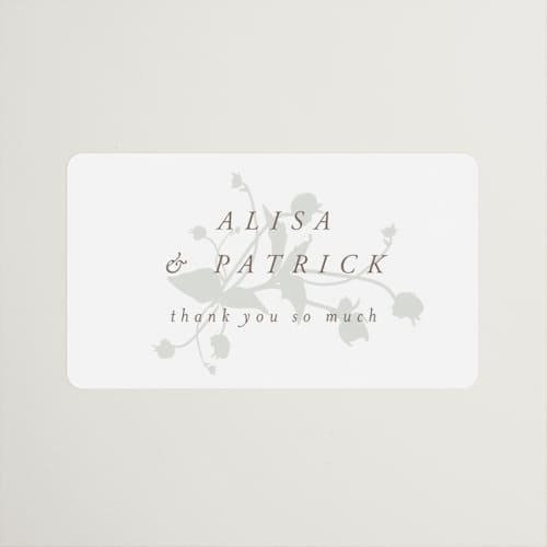 This is a fawn wedding favor labels with standard by AK Graphics called autumnal printing on uncoated sticker paper in sticker