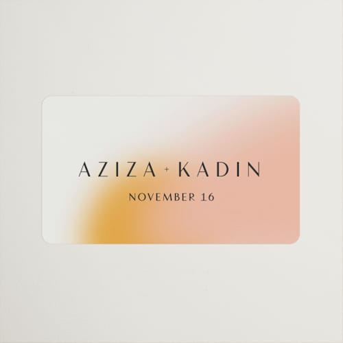 This is a honeysuckle wedding favor labels with standard by Sarah Lenger called blend printing on uncoated sticker paper in sticker