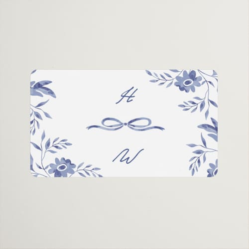 This is a willow wedding favor labels with standard by Susan Zinader called daisy toile printing on uncoated sticker paper in sticker
