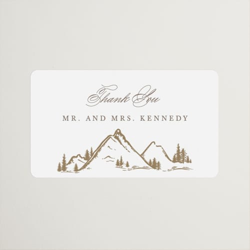 This is a earth wedding favor labels with standard by Mansi Verma called colorado printing on uncoated sticker paper in sticker