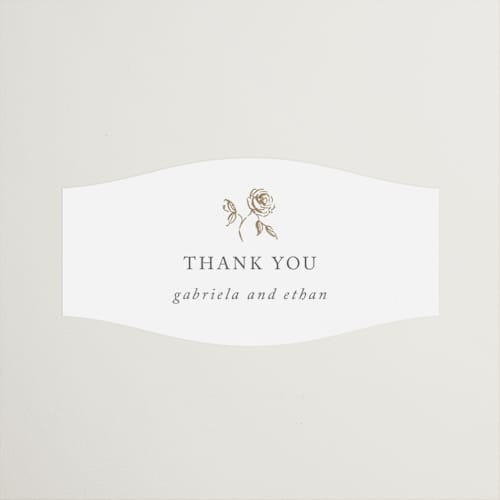 This is a classic bride wedding favor labels with standard by Design Lotus called here with you printing on uncoated sticker paper in sticker