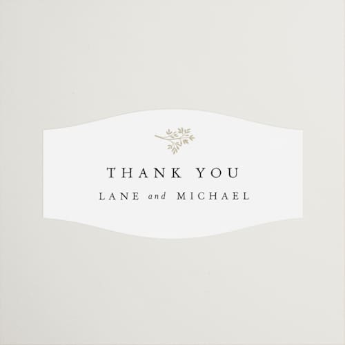 This is a cloud wedding favor labels with standard by Design Lotus called sense and sensibility printing on uncoated sticker paper in sticker