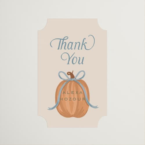 This is a cornflower custom stickers with standard by Laura Hankins called pumpkins + bows printing on uncoated sticker paper in sticker