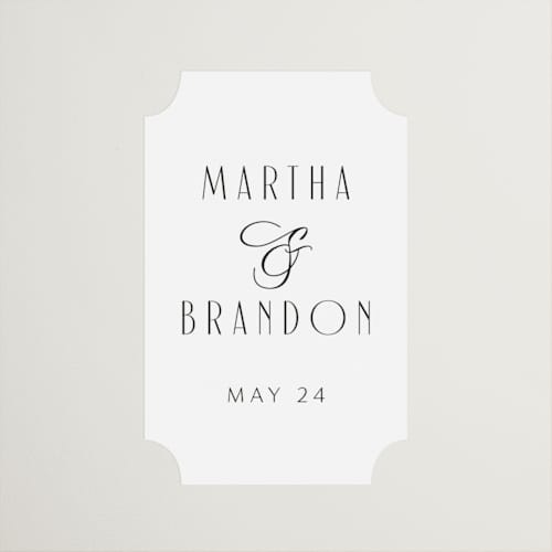 This is a tuxedo wedding favor labels with standard by Nicoletta Savod called black tie elegance printing on uncoated sticker paper in sticker