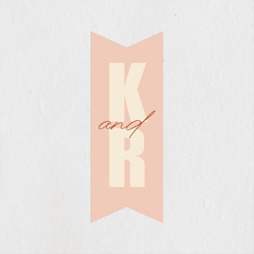 This is a blush wedding favor labels with standard by Stacey Day called typographical poster printing on uncoated sticker paper in sticker