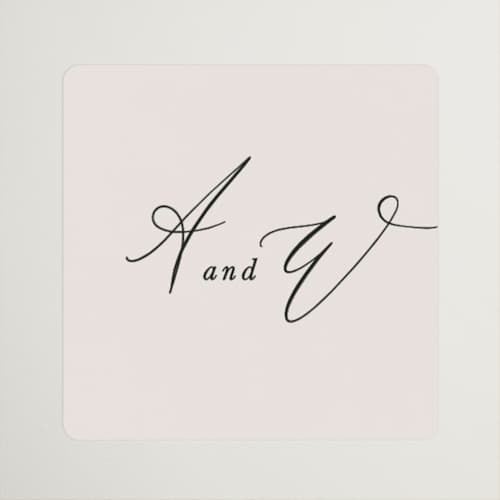 This is a taupe wedding favor labels with standard by Leah Bisch called timeless printing on uncoated sticker paper in sticker