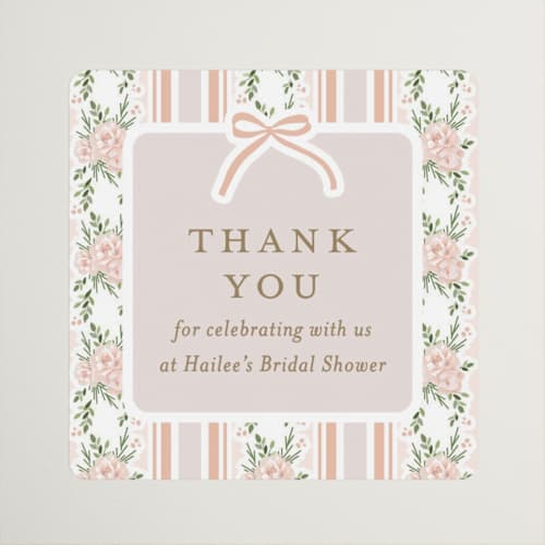 This is a petal custom stickers with standard by Jennifer Postorino called sweet celebration printing on uncoated sticker paper in sticker