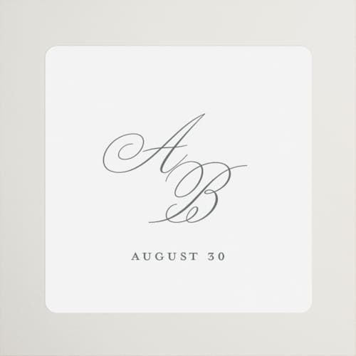 This is a mist wedding favor labels with standard by Sarah Brown called formally printing on uncoated sticker paper in sticker