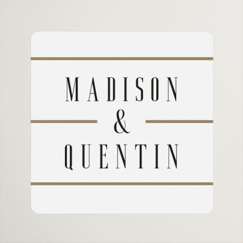 This is a lily wedding favor labels with standard by Heather Schertzer called documentary printing on uncoated sticker paper in sticker