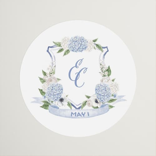 This is a periwinkle custom stickers with standard by Design Lotus called sweethearts printing on uncoated sticker paper in sticker