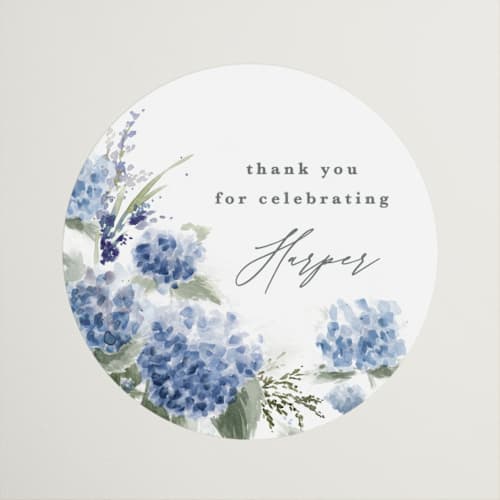 This is a sky custom stickers with standard by Kate Ahn called english garden printing on uncoated sticker paper in sticker