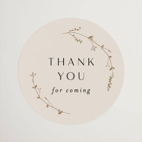 This is a eggshell custom stickers with standard by Amy Kross called vine wrap printing on uncoated sticker paper in sticker