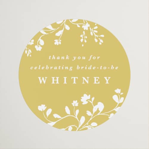 This is a sunshine custom stickers with standard by Kate Ahn called briar printing on uncoated sticker paper in sticker