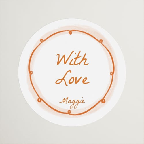 This is a flame custom stickers with standard by Pati Cascino called giardino printing on uncoated sticker paper in sticker
