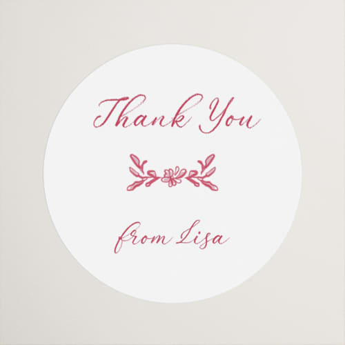 This is a cranberry custom stickers with standard by Lucrecia Caporale called fun cocktails printing on uncoated sticker paper in sticker