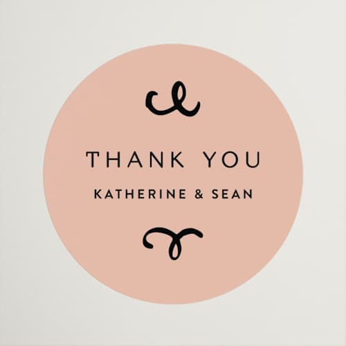 This is a creme custom stickers with standard by Anastasia Makarova called cheers to a happy couple printing on uncoated sticker paper in sticker