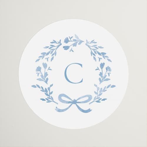 This is a bluebell custom stickers with standard by Kristie Kern called emmaline printing on uncoated sticker paper in sticker