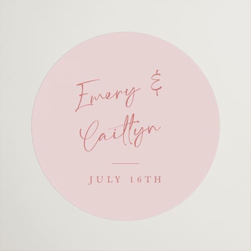 This is a rosebud wedding favor labels with standard by Adelyn T. called ink scribble printing on uncoated sticker paper in sticker
