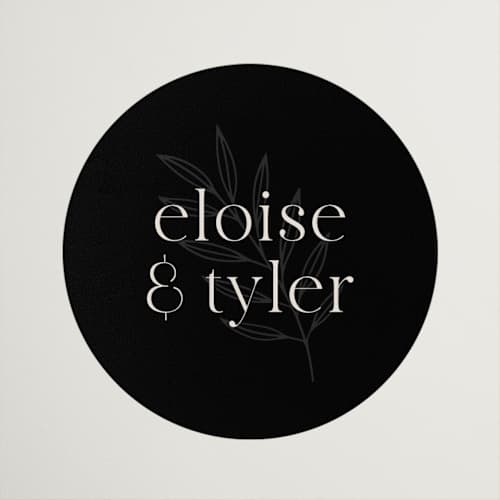 This is a noir wedding favor labels with standard by Jessica Corliss called little party big love printing on uncoated sticker paper in sticker
